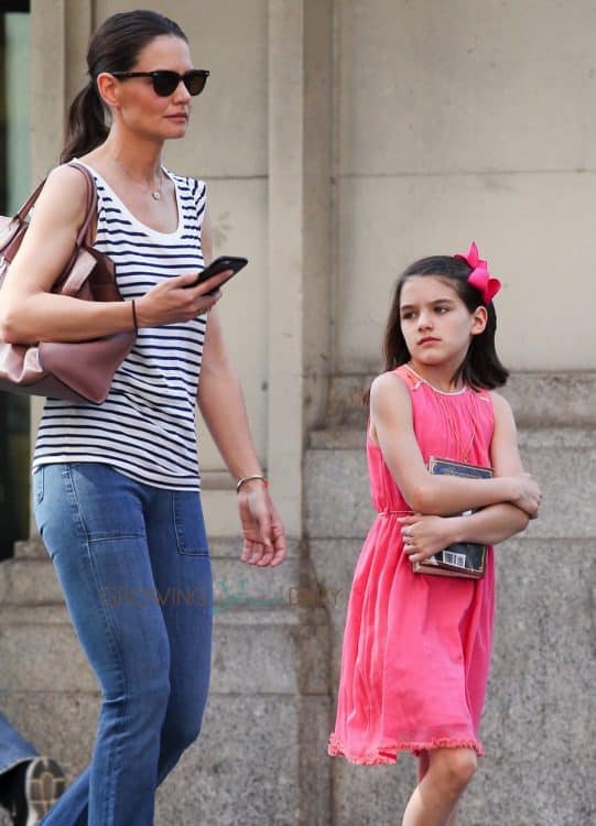 Katie Holmes and Suri Cruise Out in the City on Suri's Birthday
