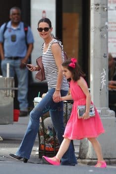 Katie Holmes and Suri Cruise Out in the City on Suri's Birthday