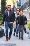 Mark Cosuelos steps out with son Joaquin in NYC