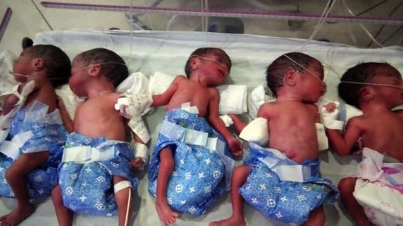 Mom in India welcomes all girl quintuplets