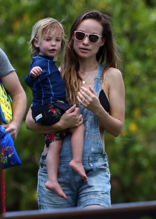 Olivia Wilde Spends The Day With her Son On The Beach In Maui