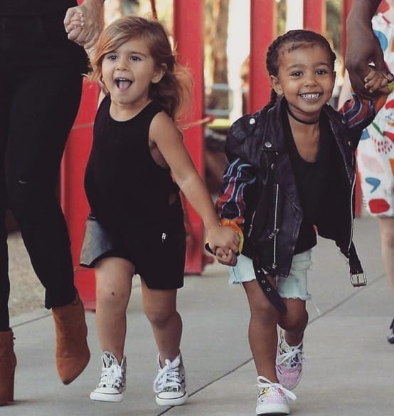 Penelope Disick and North West at the LCMA