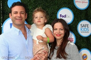 Sean McEwen, Phoenix Emmanuel Sursok-McEwan, Tammin Sursok at Safe Kids Day