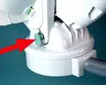 Seat peg that is not fully engaged to the seat