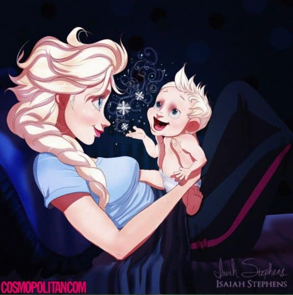 Elsa Imagined as a mom