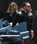 John Leged and Chrissy teigen arrive at Nubu for a lunch date with Kim and Kanye