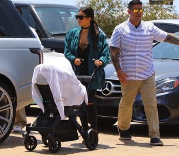 Kim Kardashian and son Saint West out in LA