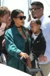 Kim kardashian with daughter North West in LA