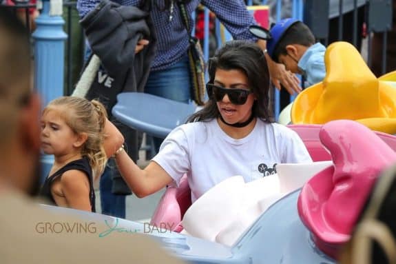 Kourtney Kardashian rides Dumbo with daughter Penelope Disick