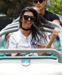 Kourtney Kardashian rides a roller coaster with son Mason at Disneyland