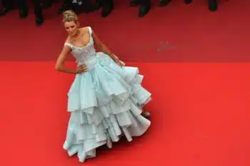 Pregnant Blake Lively arriving at 'Slack Bay' premiere during the 69th Annual Cannes Film Festival in Cannes, France