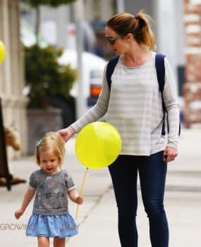 Pregnant Emily Blunt Takes Her Daughter Hazel To Get A Haircut