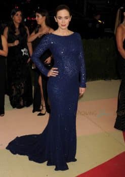Pregnant Emily Blunt at the MET Ball 2016