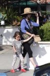 Pregnant Megan Fox at the park with son Noah Green