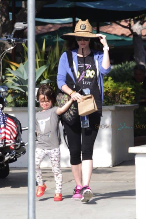 Pregnant Megan Fox at the park with son Noah Green