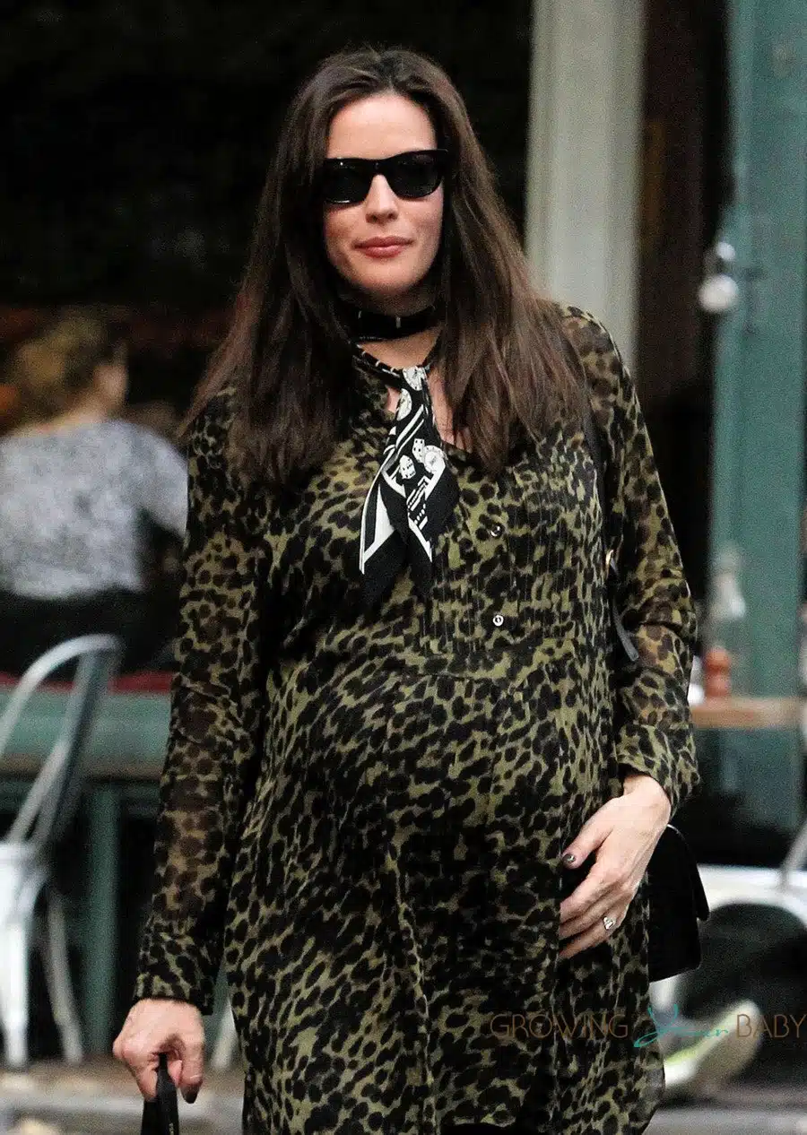 pregnant Liv Tyler out in NYC