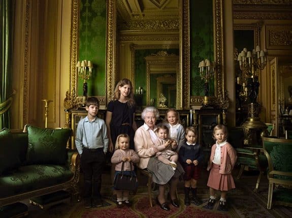 Queen Elizabeth 90th birthday photo with great grandchildren