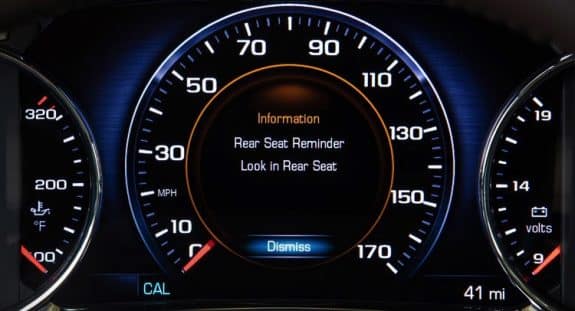 2017 GMC Acadia back seat reminder