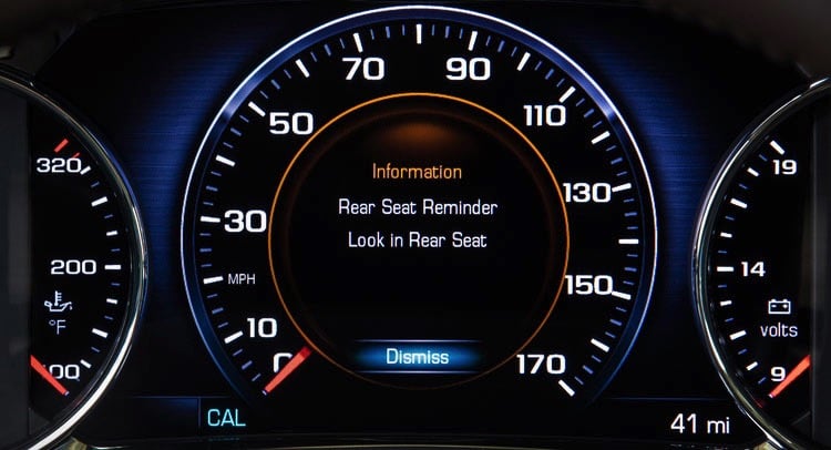 2017 GMC Acadia back seat reminder