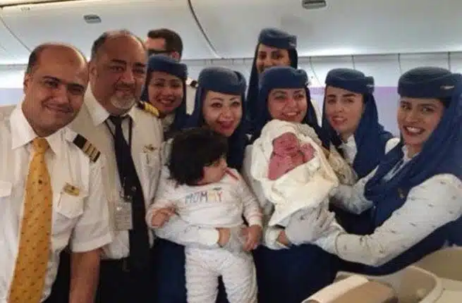 Baby girl born on flight from Jeddah to New York