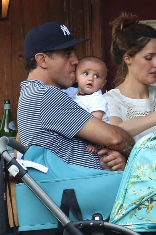 Bobby Carnavale and Rose Bryne out in NYC with son Rocco