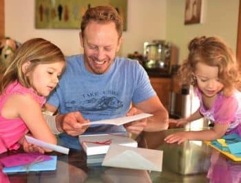 Ian Ziering with daughters Mia and Penna Father's Day