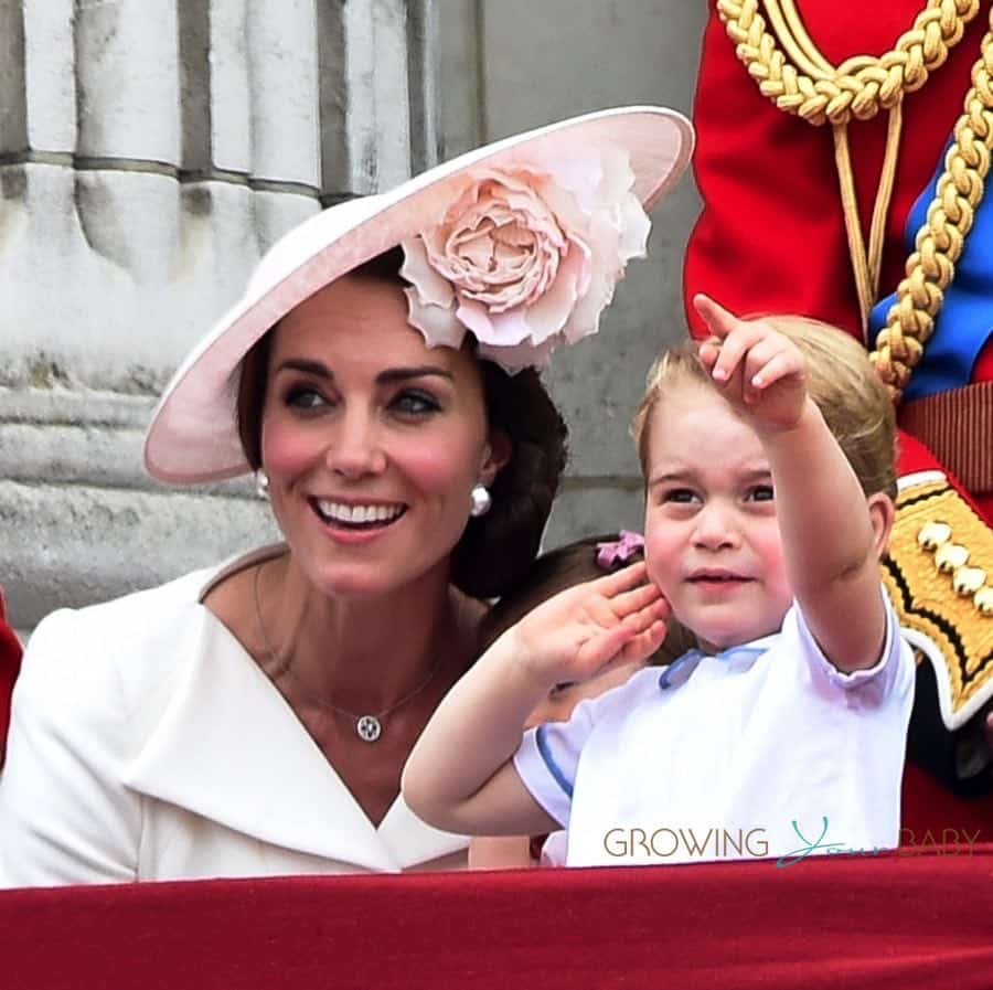 Kate Middleton watches The Trooping The Colour Parade 2016 with son Prince George