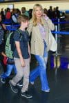 Kate hudson arrives in NYC with sons Ryder and Bing