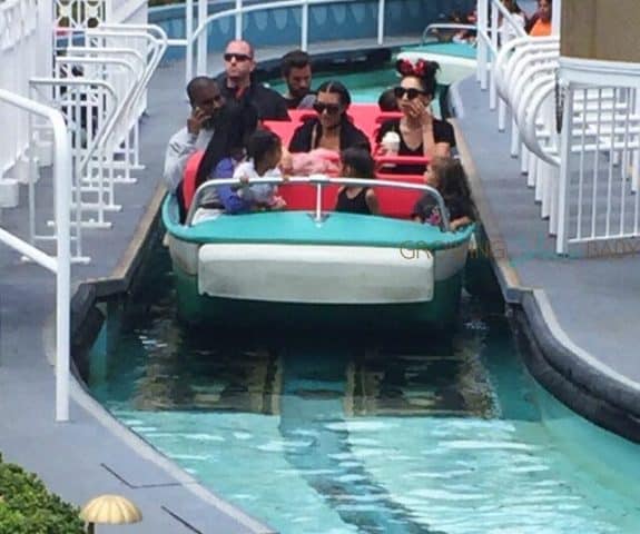 Kim Kardashian and Kanye celebrate North West's Birthday at Disneyland with Kourtney Scott, Mason and Penelope Disick