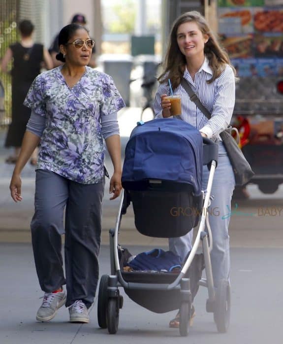 Lauren Bush steps Out With Her Son James In NYC