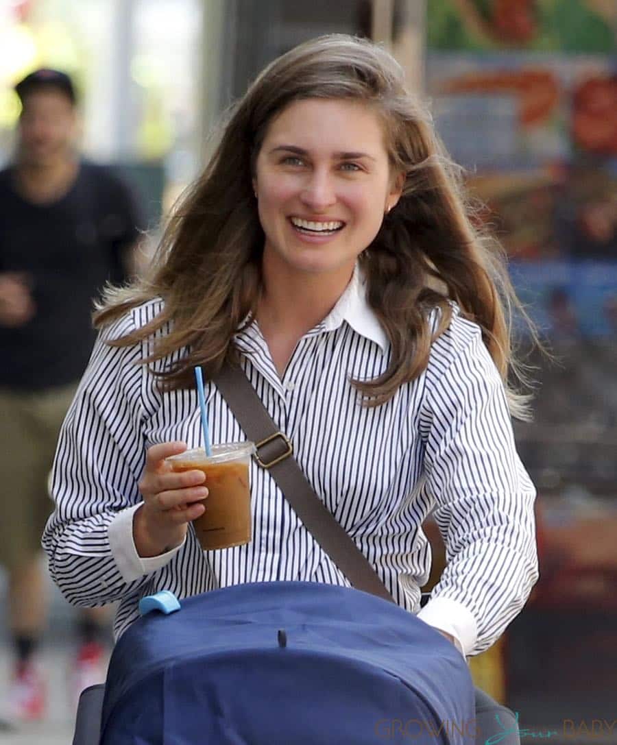 Lauren Bush steps Out With Her Son James In NYC