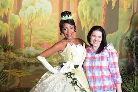 Lisa Arneill with Princess Tiana at WDW