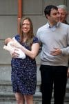 Marc Mezvinsky, Chelsea Clinton, Aidan Clinton Mezvinsky leave the hospital in NYC