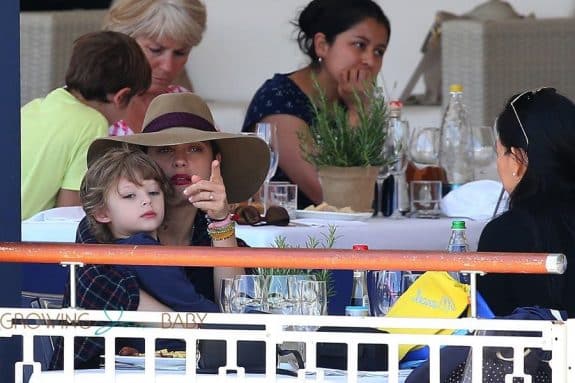 Marion Cotillard with son Marcel Canet at the Longines Athina Onassis de Saint Tropez 2016