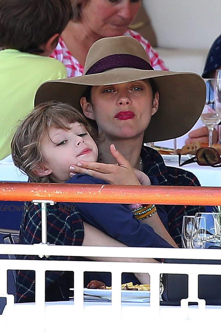 Marion Cotillard with son Marcel Canet at the Longines Athina Onassis de Saint Tropez 2016