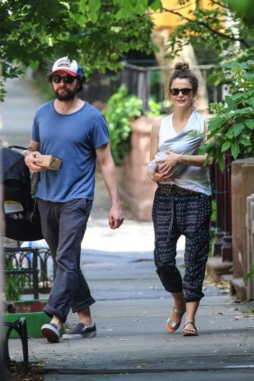 Matthew Rhys and Keri Russell with their new baby boy