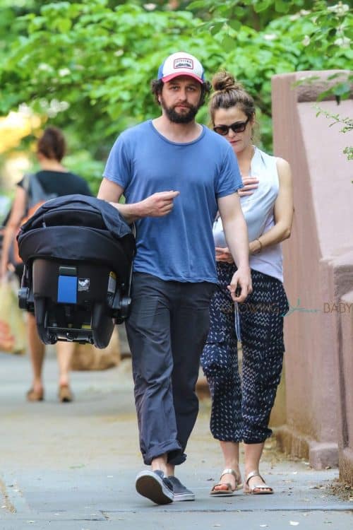 Matthew Rhys and Keri Russell with their new baby boy