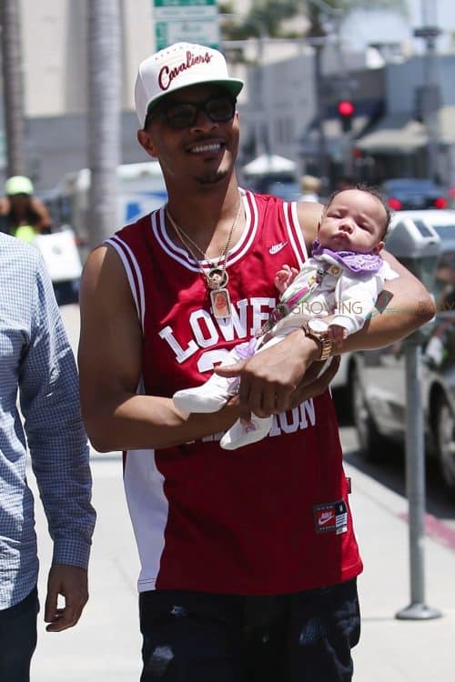 Rapper T.I. steps out in Beverly Hills with daughter Heiress