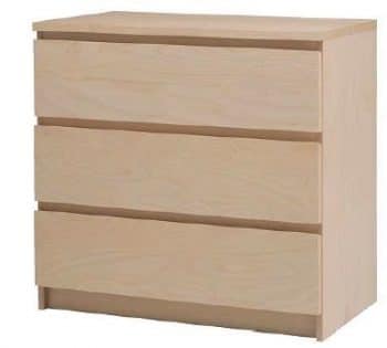 Recalled IKEA MALM 3-drawer dresser