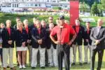 Tiger Woods attends the Quicken Loans National PGA Golf Tournament