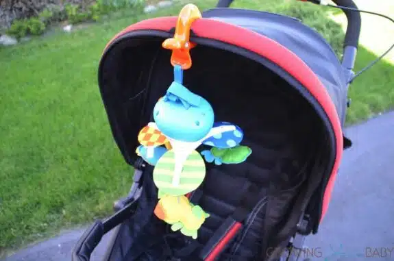 Tiny Love Take Along Mobile on stroller