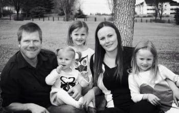 Trevor Pickersgill, his wife, Denaie McCarthy, and their three daughters