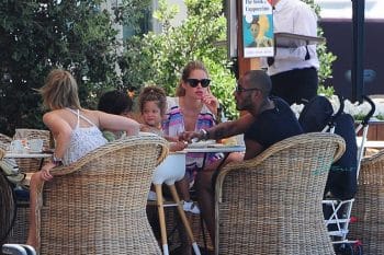 Doutzen Kroes And Sunnery James On Holiday In Ibiza with their kids Phyllon & Myllena