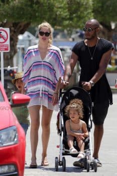 Doutzen Kroes And Sunnery James On Holiday In Ibiza with their kids Phyllon and Myllena