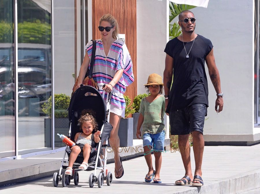 Doutzen Kroes And Sunnery James On Holiday In Ibiza with their kids Phyllon and Myllena
