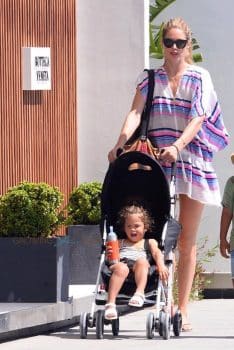 Doutzen Kroes On Holiday In Ibiza with daughter Myllena
