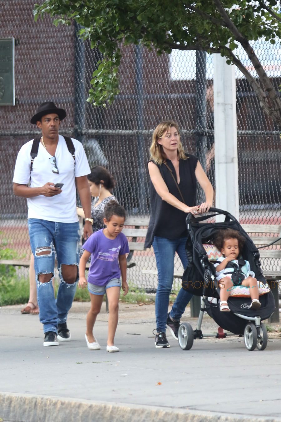 Ellen Pompeo And Chris Ivery Out In NYC With Kids Sienna & Stella