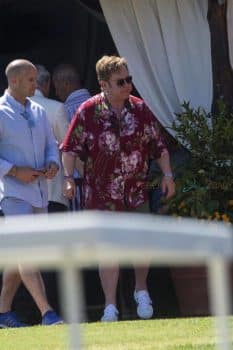 Elton John Vacations in Sardinia