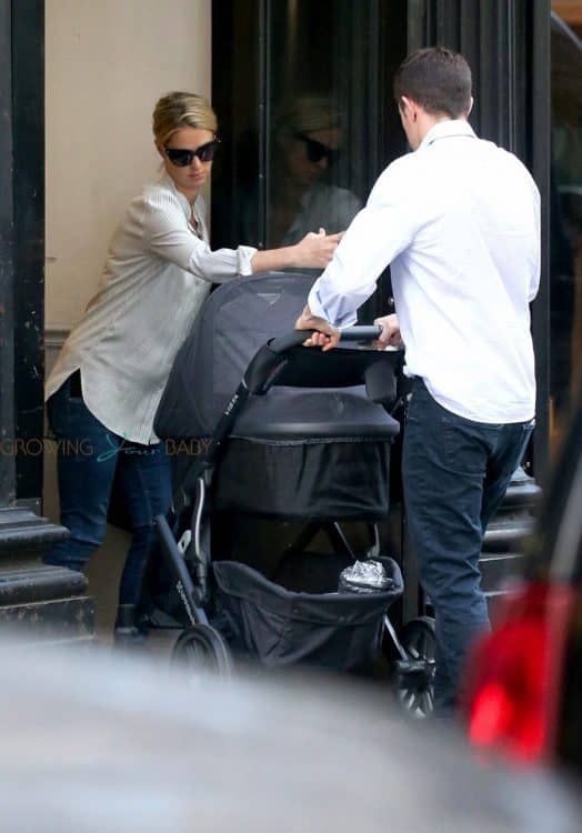 James and Nicky Rothschild out with their baby girl in NYC