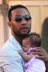 John Legend enjoys a day of sight-seeing in Saint-Tropez with their daughter Luna